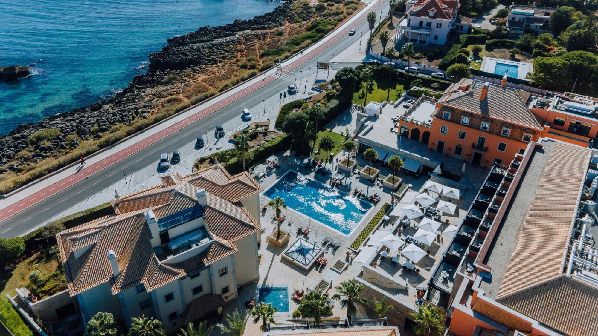 Grande Real Villa Italia Hotel & Spa Кашкайш Екстериор снимка Aerial view of the hotel